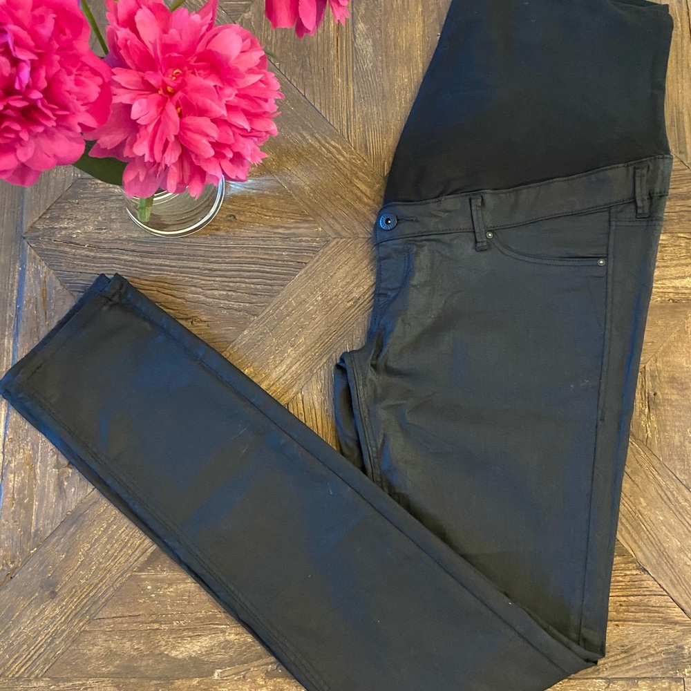 H&M Maternity Black Coated Jean